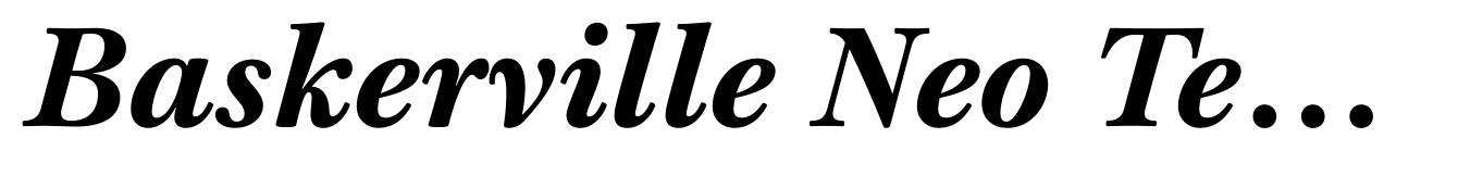 Baskerville Neo Text Extra Bold Italic